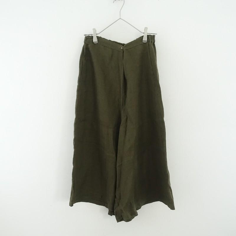 フォグリネンワーク fog linen work *リネンヘリンボーンワイドパンツ