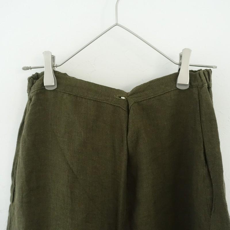 フォグリネンワーク fog linen work *リネンヘリンボーンワイドパンツ
