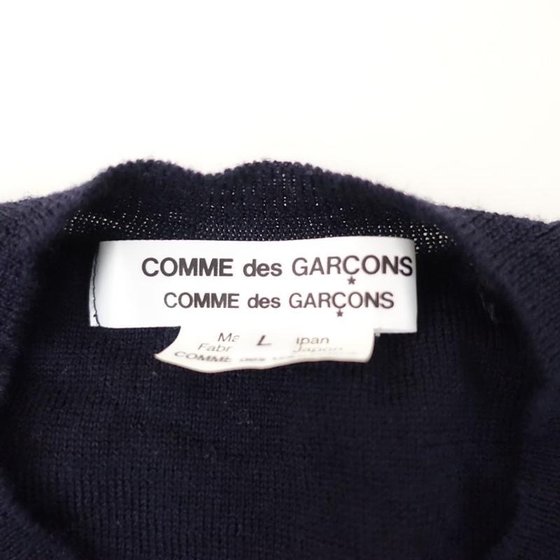コムデギャルソン COMME des GARCONS *アウトシームクルーネックニット