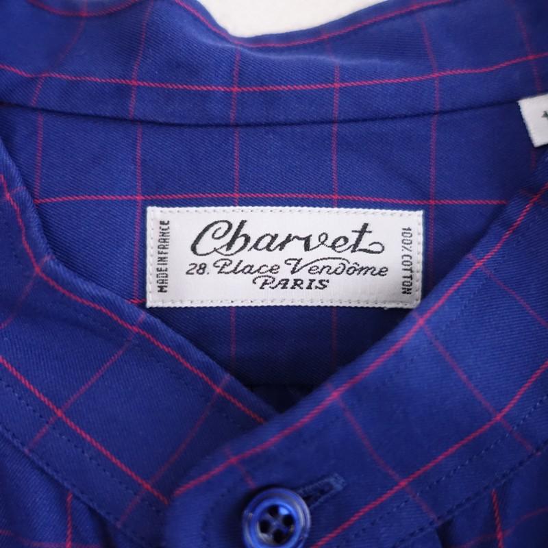 シャルベ×ブラミンク Charvet×BLAMINK *コットンチェック柄ワンピース