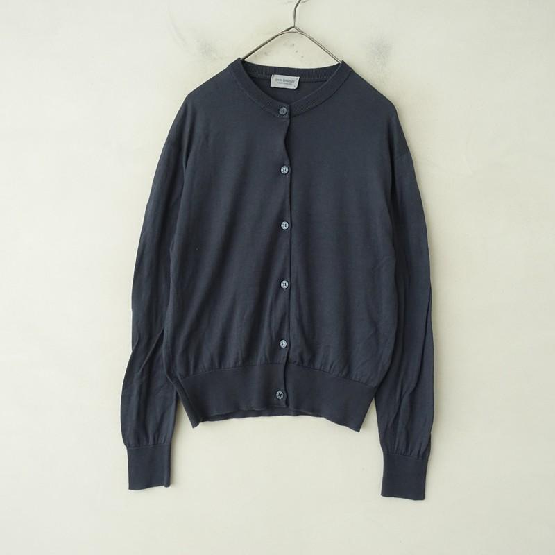 JOHN SMEDLEY（ジョンスメドレー） *コットンカーディガン*S綿薄手