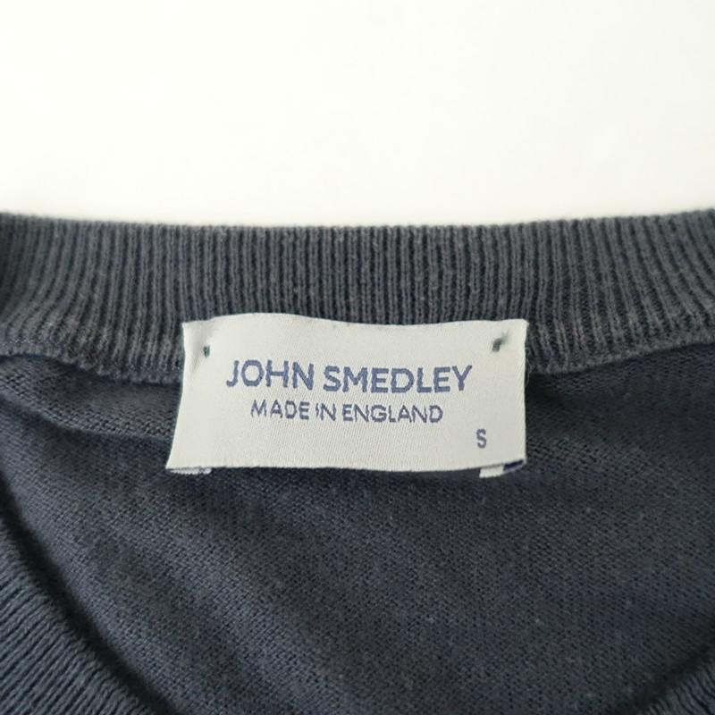 JOHN SMEDLEY（ジョンスメドレー） *コットンカーディガン*S綿薄手 
