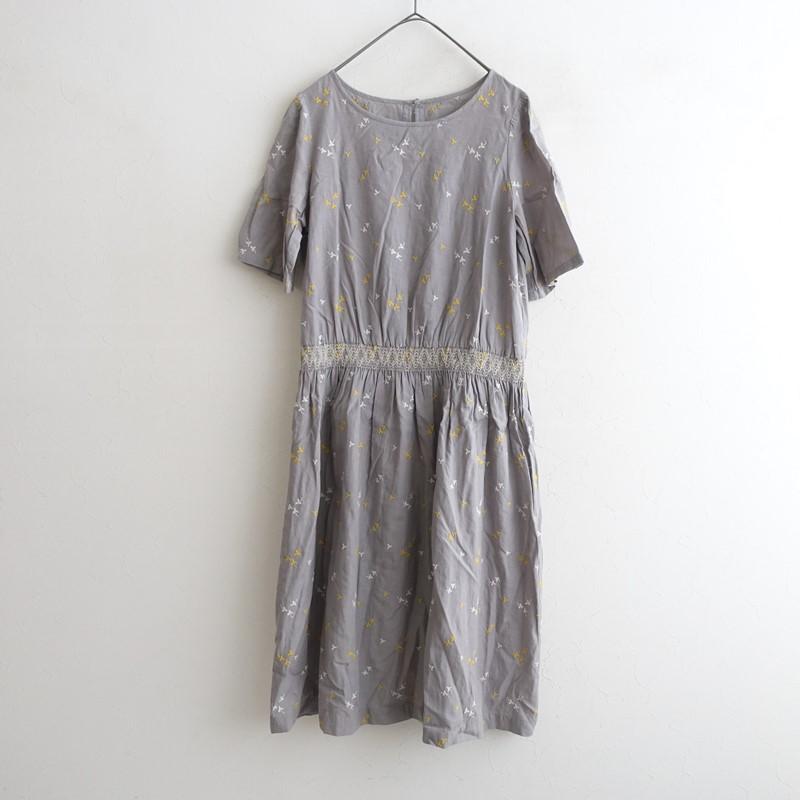 Sally Scott（サリースコット） *刺しゅうワンピース*9コットン混