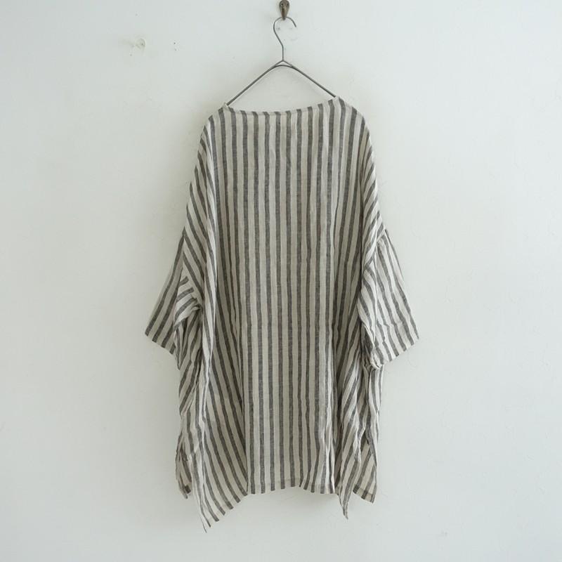 専用！新品未使用！イチアンティークス♡ストライプリネンチュニック ICHI Antiquites イチ アンティークス ICHI Antiquite's *リネンシャツ