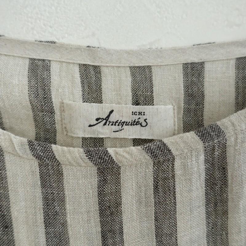 専用！新品未使用！イチアンティークス♡ストライプリネンチュニック ICHI Antiquites イチ アンティークス ICHI Antiquite's *リネンシャツ
