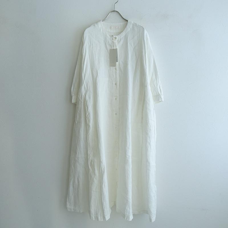 ランキング第1位 美品 21 F 中古 60l12 リネン異番手ストライプワンピース Robe Nest ネストローブ ワンピース チュニック Oyostate Gov Ng