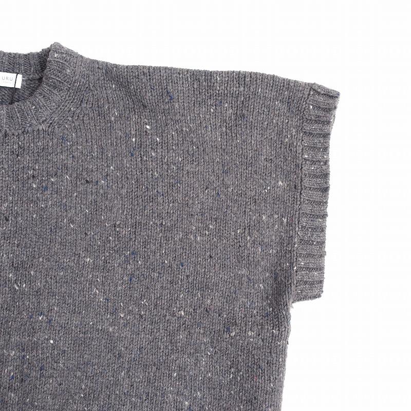未使用/メンズ/定価3.9万】ウル URU TOKYO *ミックスウールハーフ 