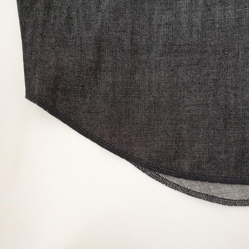 美品 UNION LAUNCH ユニオンランチ アローズ別注 デニム ドルマンスリーブ シャツ F ブラック レディース 古着 中古 USED UNION LAUNCH 【美品/UNITED ARROWS別注/定価3万】 ユニオンランチ