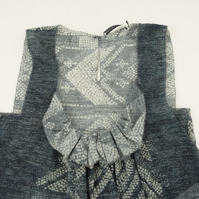 クロエ】近年モデル ロングワンピース 38 ティアード リボン フリル 花