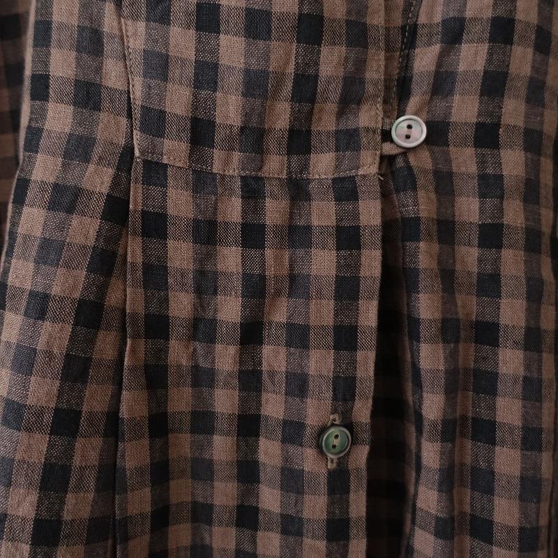 nest Robe 【定価3.3万】ネストローブ *リネン先染めチェック  