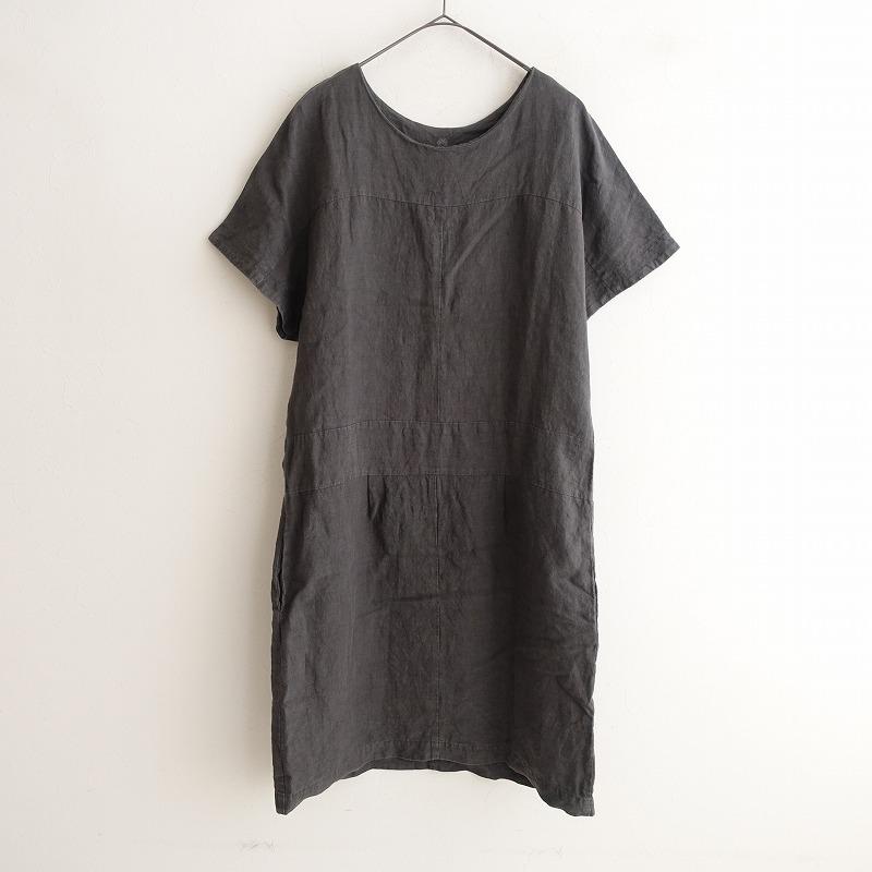 YAMMA ヤンマ産業 *リネンフレンチスリーブワンピース 