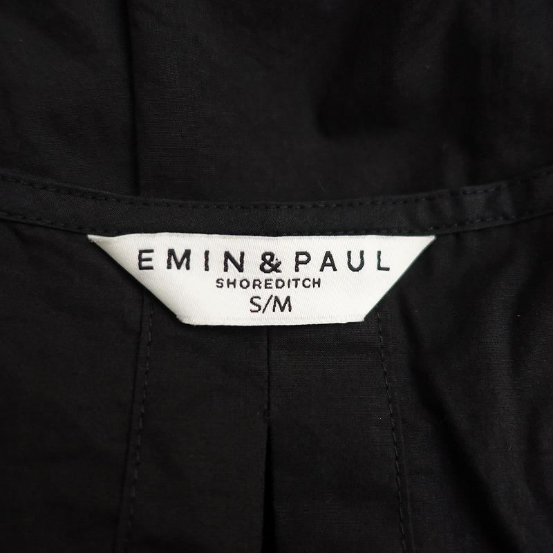 定価2.6万】エミン&ポール EMIN＆PAUL *ポプリンギャザーワンピース*S 