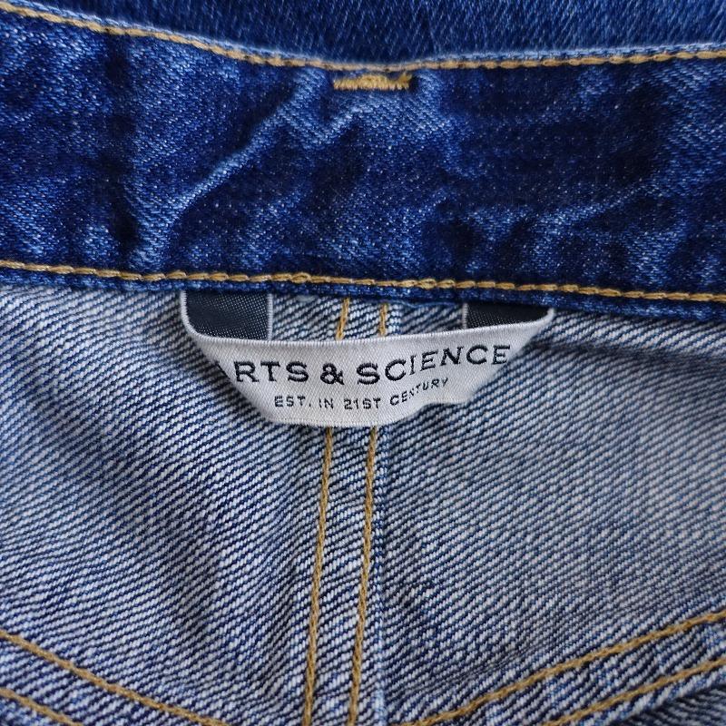 美品 アーツ&サイエンス ストレートデニム ブルー ARTS & SCIENCE