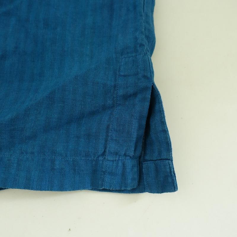 ズーズーダウ jujudhau *リネンストライプVネックワンピース*ハーフ  