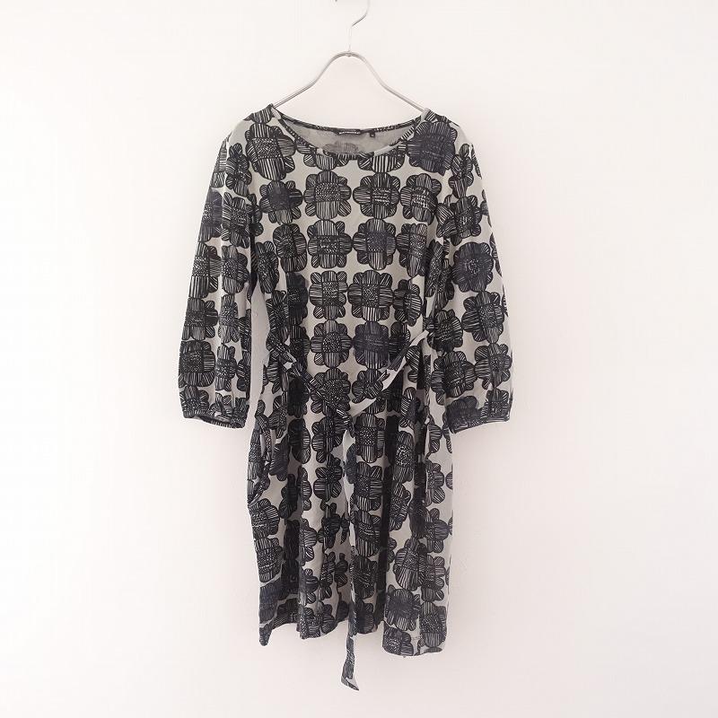 marimekko（マリメッコ） *Ipanema コットンプリント7分袖チュニック 