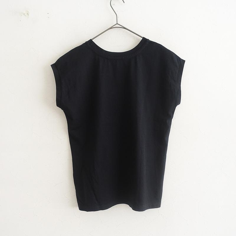 SUNSPEL サンスペル *コットンノースリーブTシャツ*2カットソー黒 