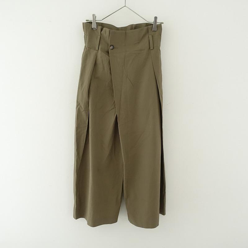 Johnbull 【定価1.9万】ジョンブル *コットンタックパンツ*Mグリーン系 
