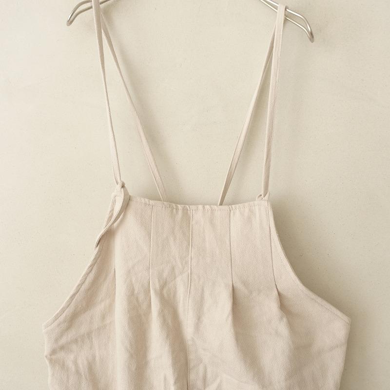 Samansa Mos2 【美品】サマンサモスモス *ウエストリボンサロペット*F 