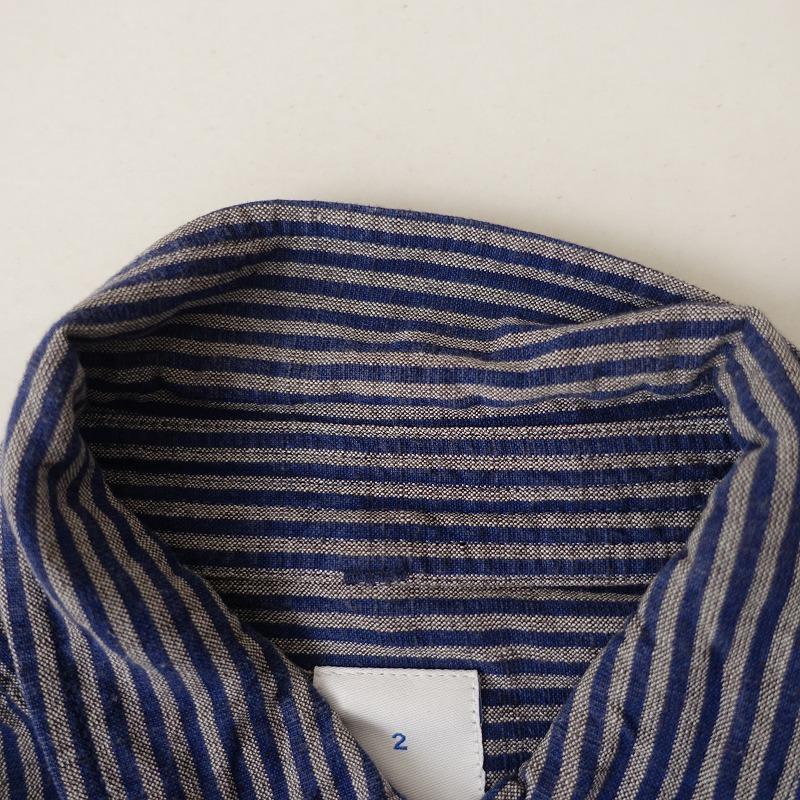 maillot 【定価1.6万】マイヨ *Suset ストライプボタンダウン maillot 【定価1.6万】マイヨ *Suset ストライプボタンダウン