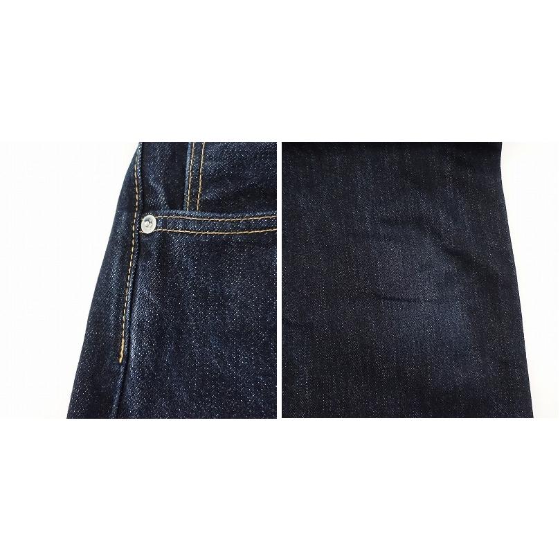 定価1.9万】ハツキ HATSKI *ワイドテーパードデニムパンツ*0 定価1.9万】ハツキ HATSKI *ワイドテーパードデニムパンツ*0