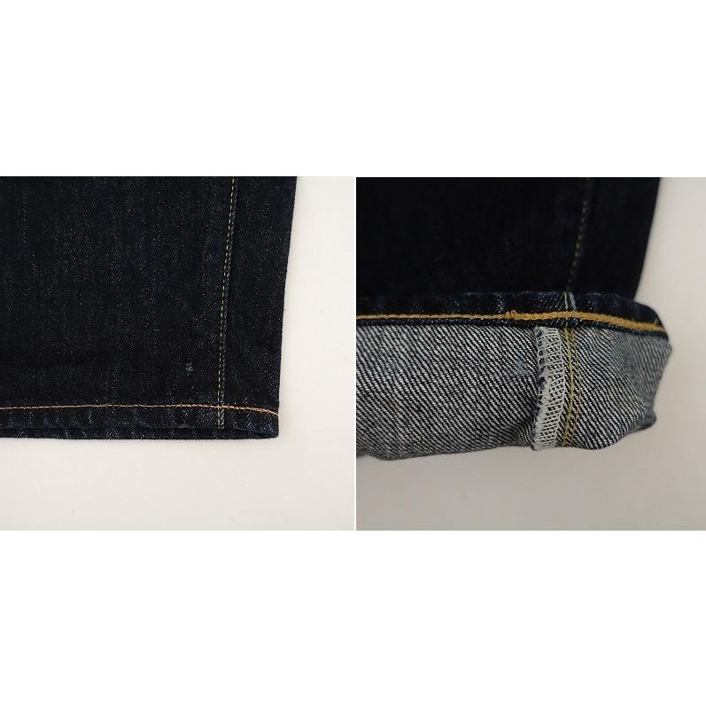 定価1.9万】ハツキ HATSKI *ワイドテーパードデニムパンツ*0