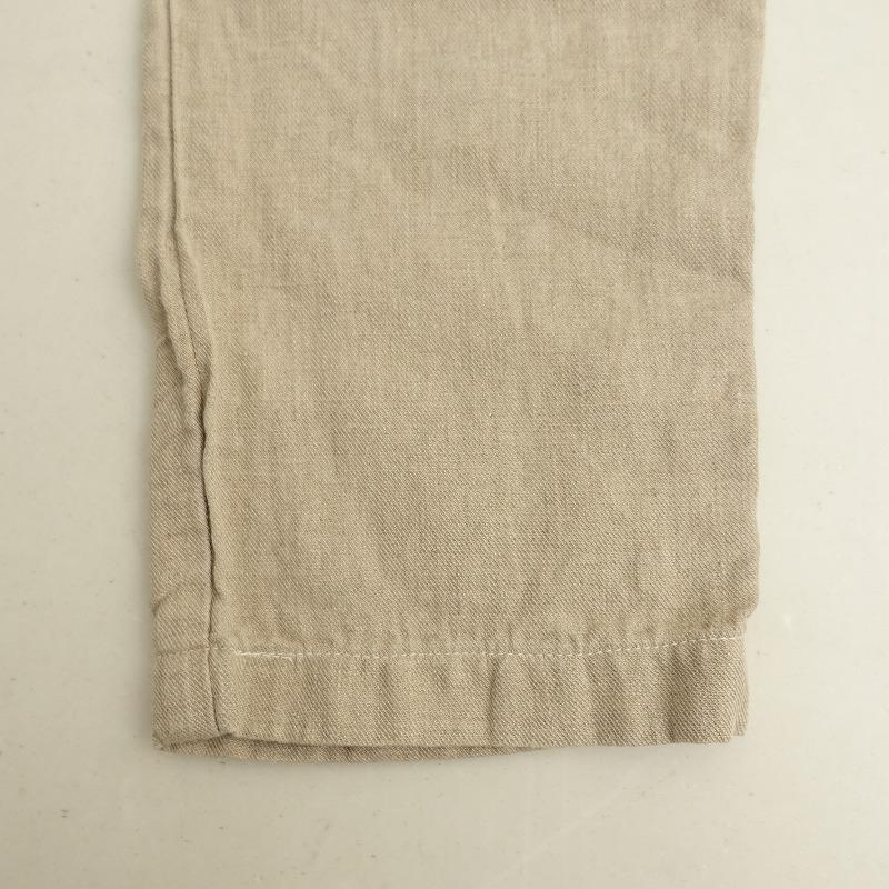 マキマロ *テーパードパンツ*ナチュラルベージュ無地ロングフル  