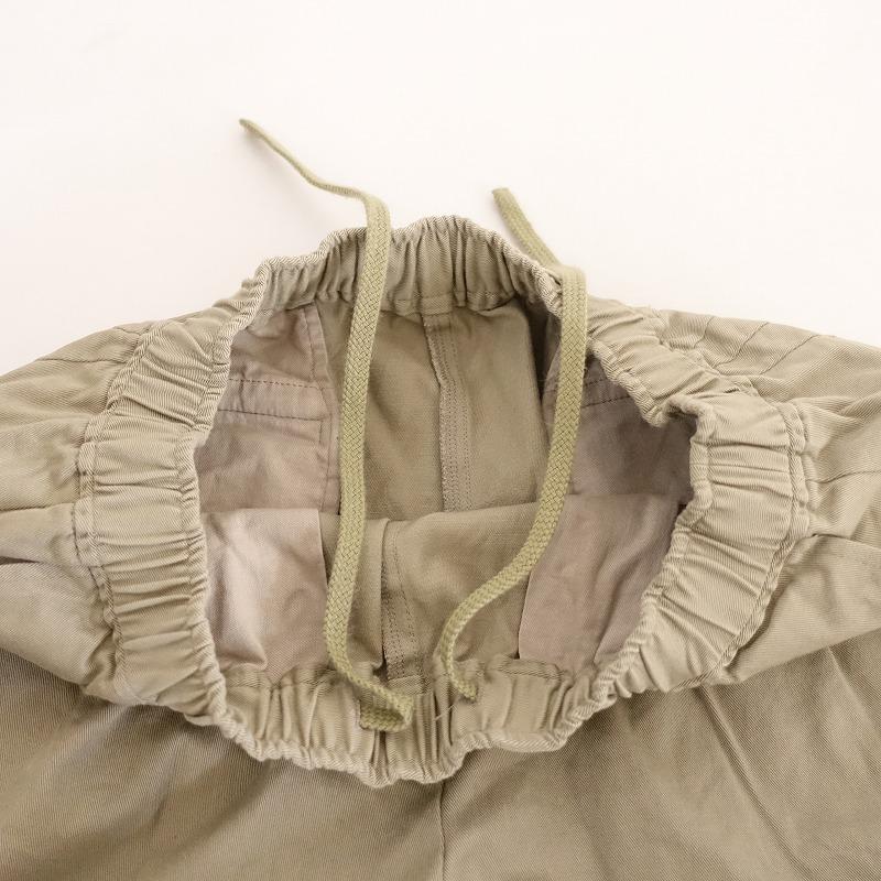 TANDEY オローネ *ムームーパンツ*ベージュカーキウエストゴム無地