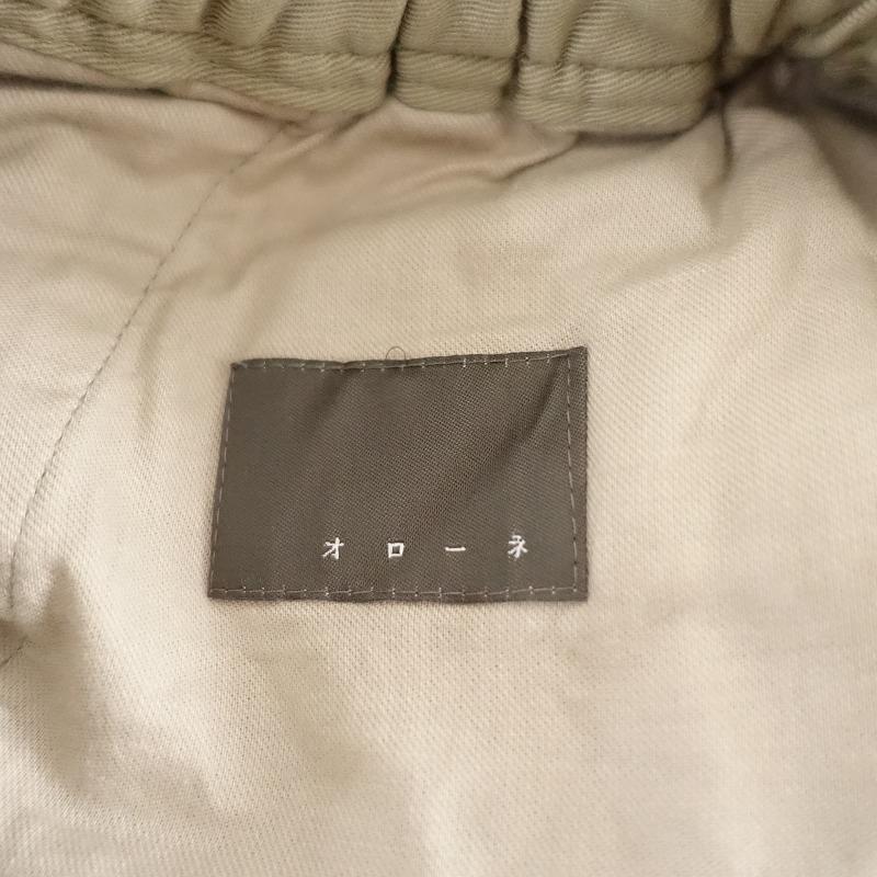 TANDEY オローネ *ムームーパンツ*ベージュカーキウエストゴム無地  