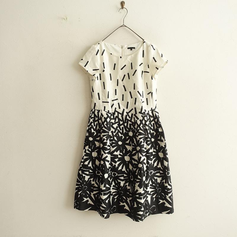 TO BE CHIC //トゥービーシック *プリントドレス*40ワンピース半袖  