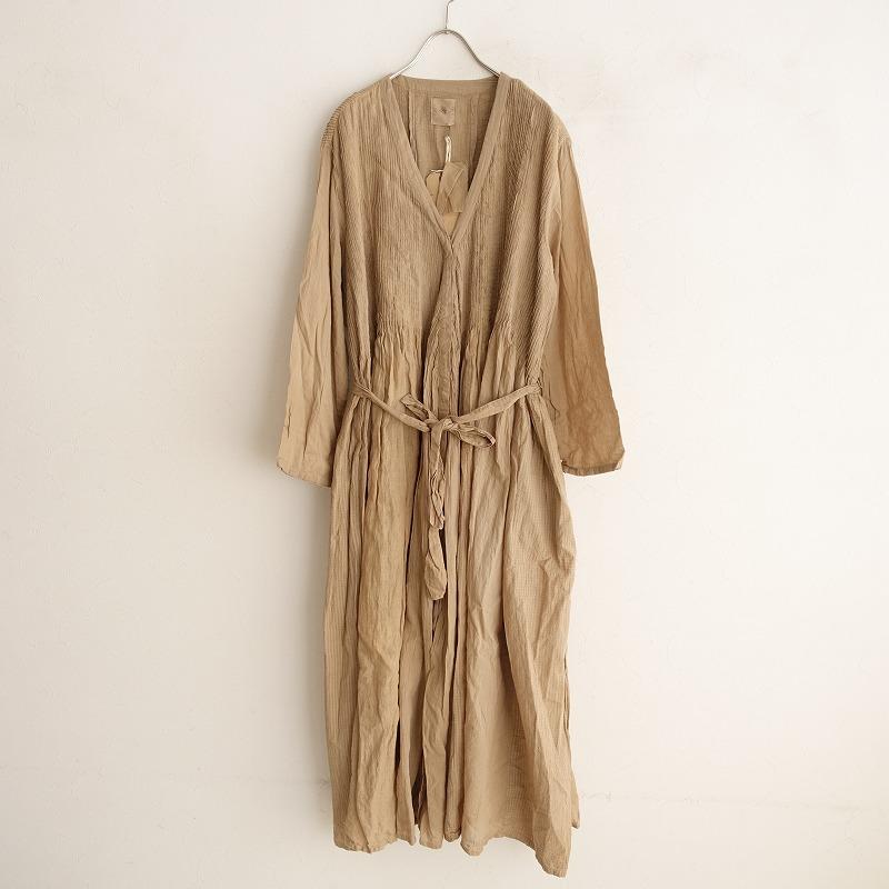 美品】メゾンドソイル maison de soil *コットンピンタック×ストライプ  