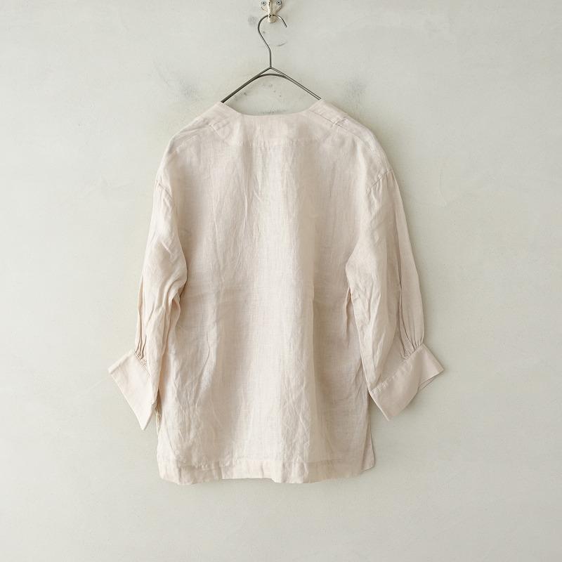 定価1.8万】アトリエナルセ atelier naruse *リネンシャツカーディガン 