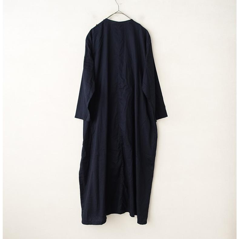 ヌイモンド nui mond *カシュクールシャツワンピース*ダークネイビー