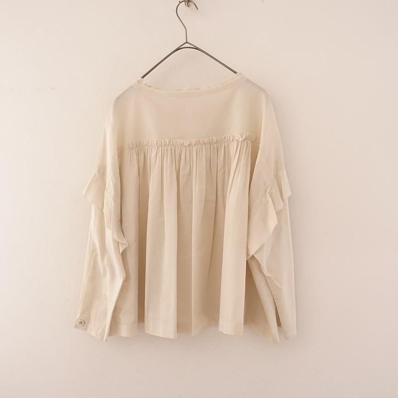 【美品】ミナペルホネン sokeri コットンシルク 定価4.9万 ブラウス mina perhonen //【定価4.9万】ミナペルホネン *sokeri コットン