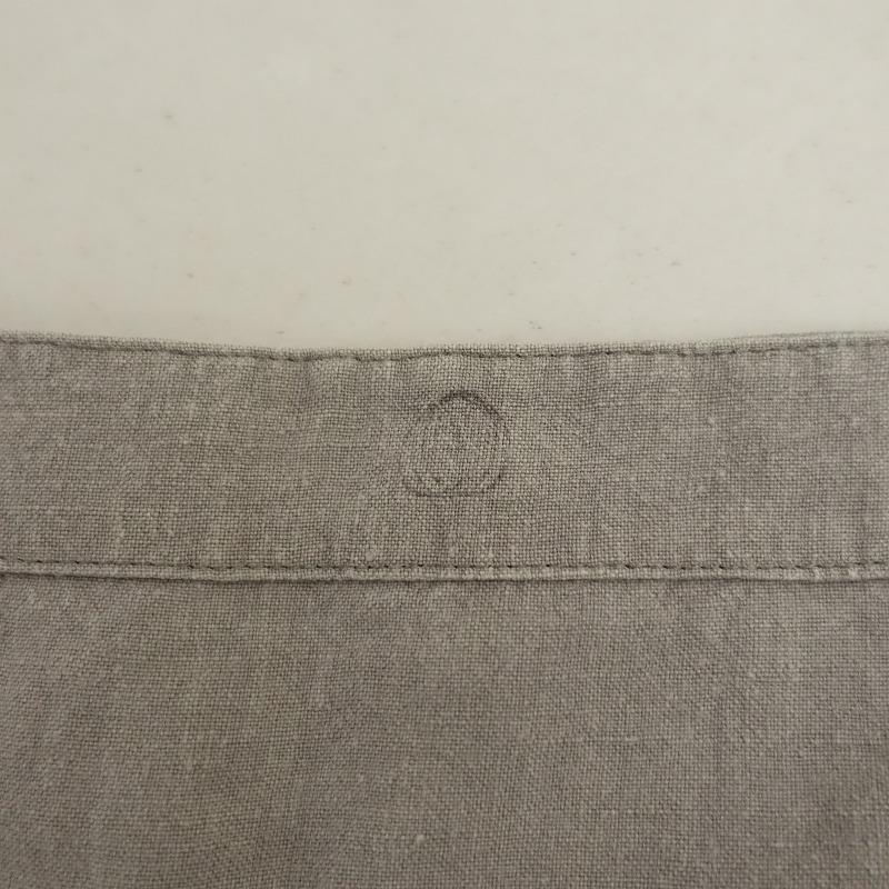 YAMMA //ヤンマ産業 *リネン8分袖プルオーバーシャツ*グレー無地