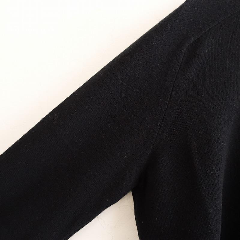 プラダ PRADA *レザーパッチ付きウールカシミヤニットプルオーバー*46