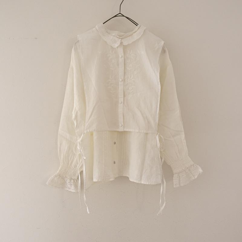 サマンサモスモスkazumi×SamansaMos2レースベスト&リネンブラウス 新作 kazumi×SamansaMos2】レースベスト&リネンブラウス レディース