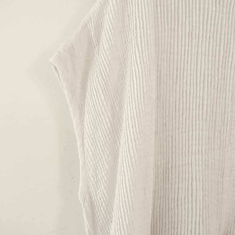 メゾンドソイル maison de soil *コットン×リネンピンタックワンピース  