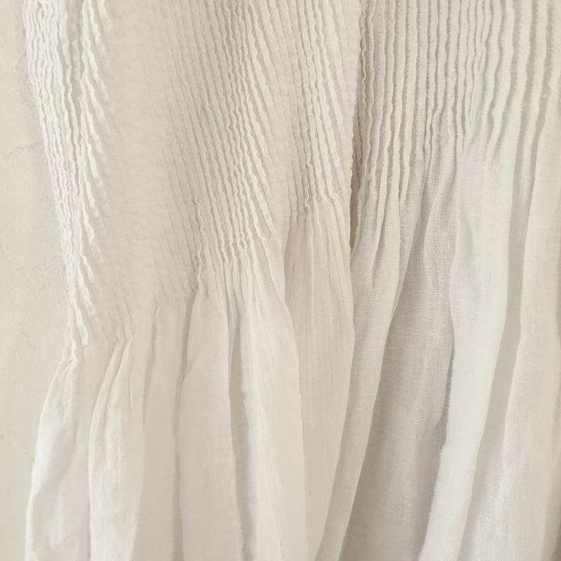 メゾンドソイル maison de soil *コットン×リネンピンタックワンピース  