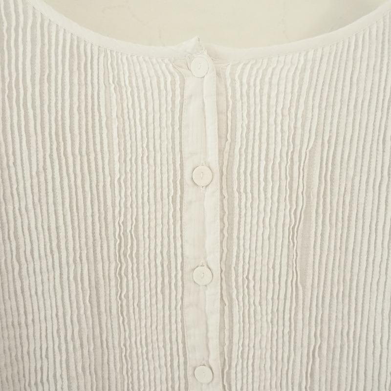 maison de soil メゾンドソイル *コットン×リネンピンタックワンピース 