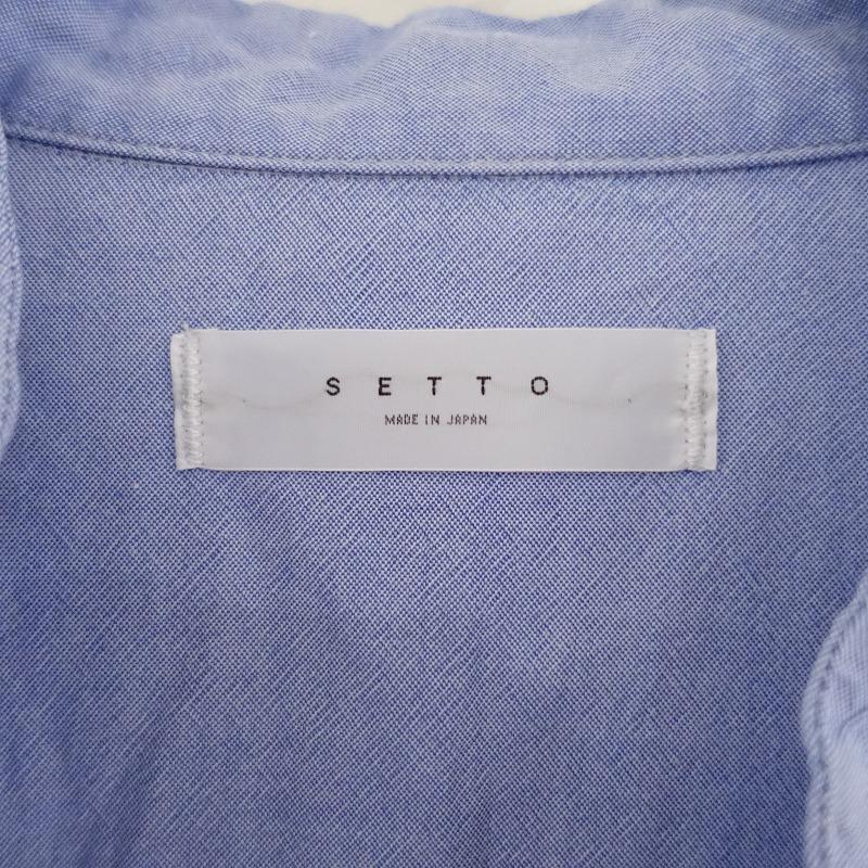 セット SETTO * STEFAN ONE-PIECE コットン混シャツワンピース*F  