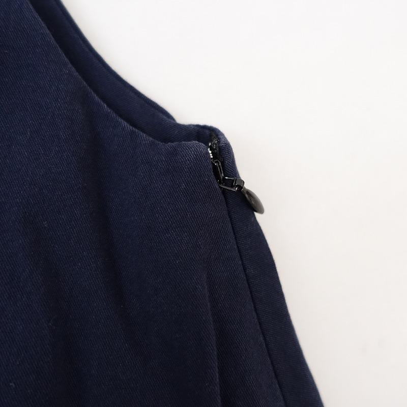定価3万】ハウ HAU *tidy Aラインコットンワンピース*Fネイビー  