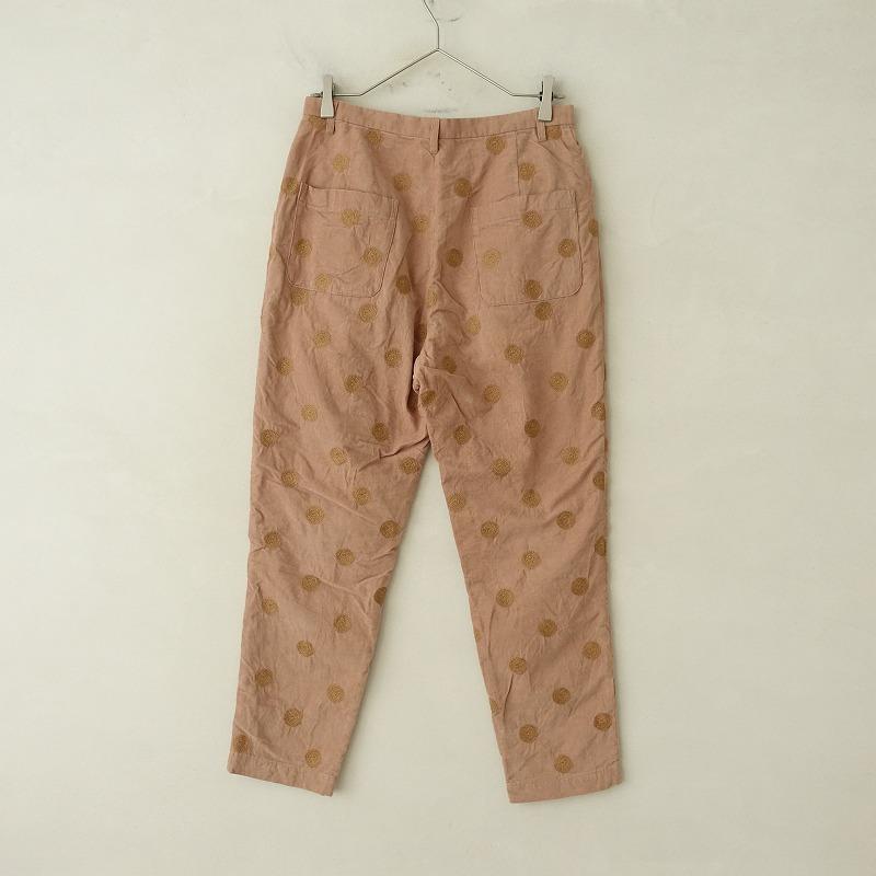 mina perhonen ミナペルホネン *vapor コーデュロイ刺繍パンツ*38  