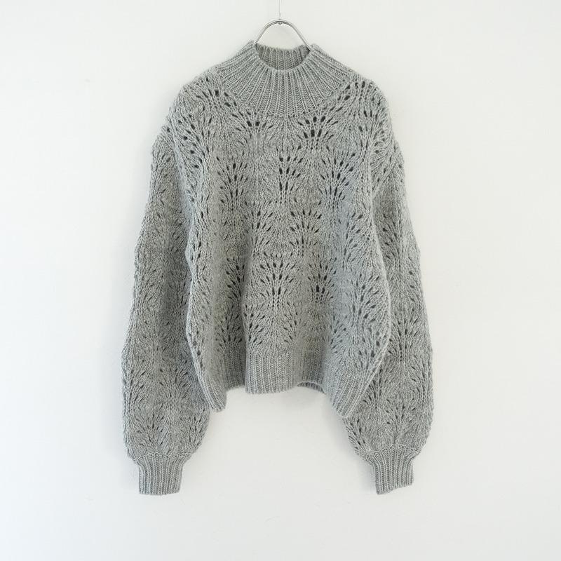 1732　miina perhonen　ミナペルホネン　スエットウールニット　S mina perhonen（ミナペルホネン） 【美品/定価5.9万】ミナペルホネン