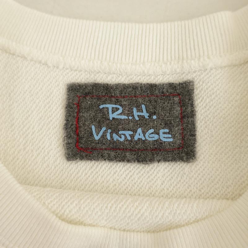R.H. VINTAGE / スウェット/XS/コットン/GRY/4010900049/裏起毛// ロンハーマンヴィンテージR.H. Vintage*コットン裏毛プルオーバー*XS