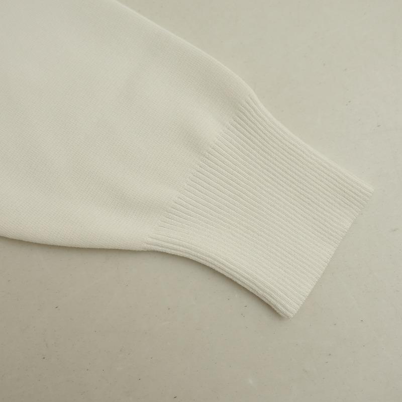 yori ニット　プルオーバー Yori 【未使用/2024/定価3.0万】ヨリ *コットン刺繍カラーニットプル