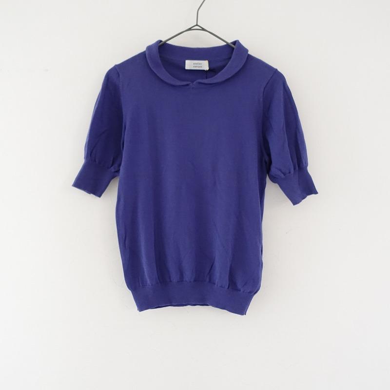 定価1.5万】アトリエナルセ atelier naruse *丸襟コットンニット