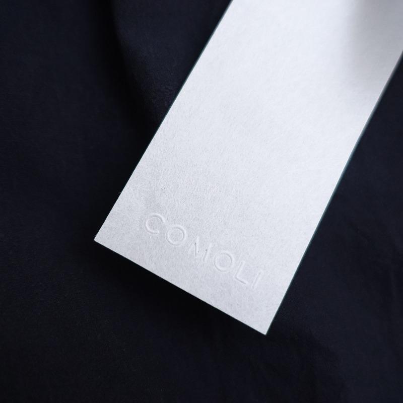 COMOLI（コモリ） 【定価4.1万】コモリ *バンドカラーシャツワンピース