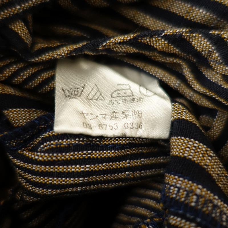 YAMMA ヤンマ産業 *会津木綿 ストライプサロペット*オーバーオール