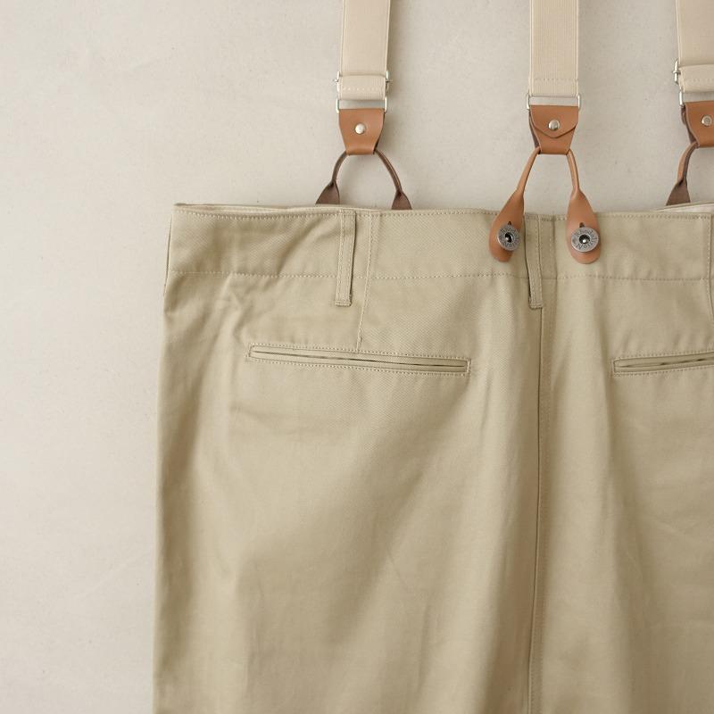 RhodolirioN】ロドリリオン アーミー チノ サスペンダー パンツ 【公式