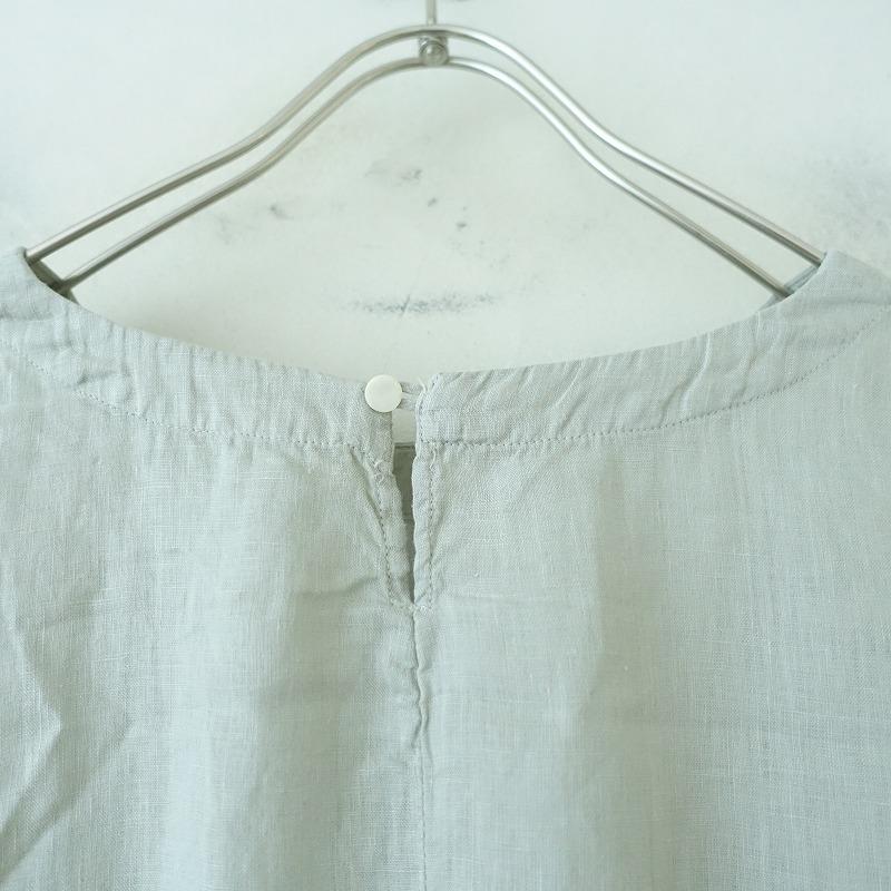 nest Robe ネストローブ *リネンフリルギャザードレスワンピース*F 